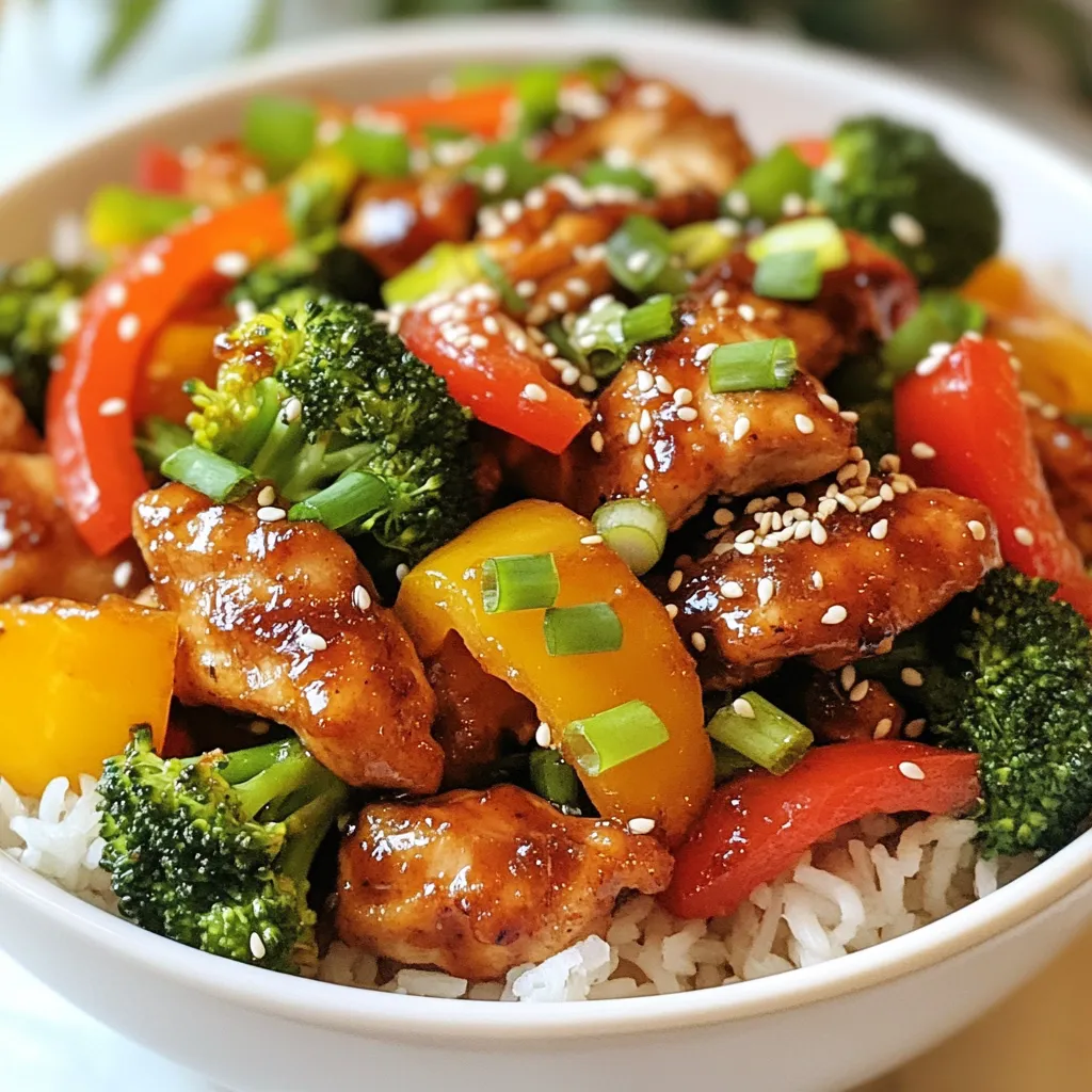 Savory Sesame Ginger Chicken Stir Fry Recipe
