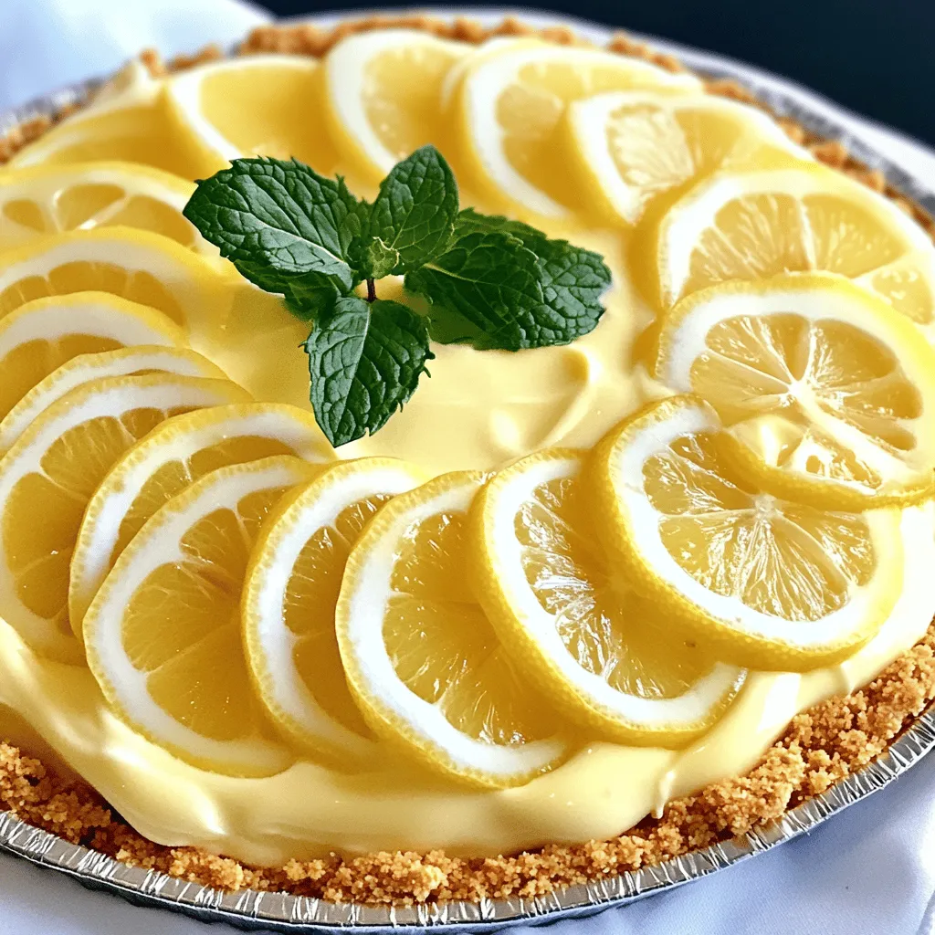 No Bake Lemon Icebox Pie Refreshing Summer Delight