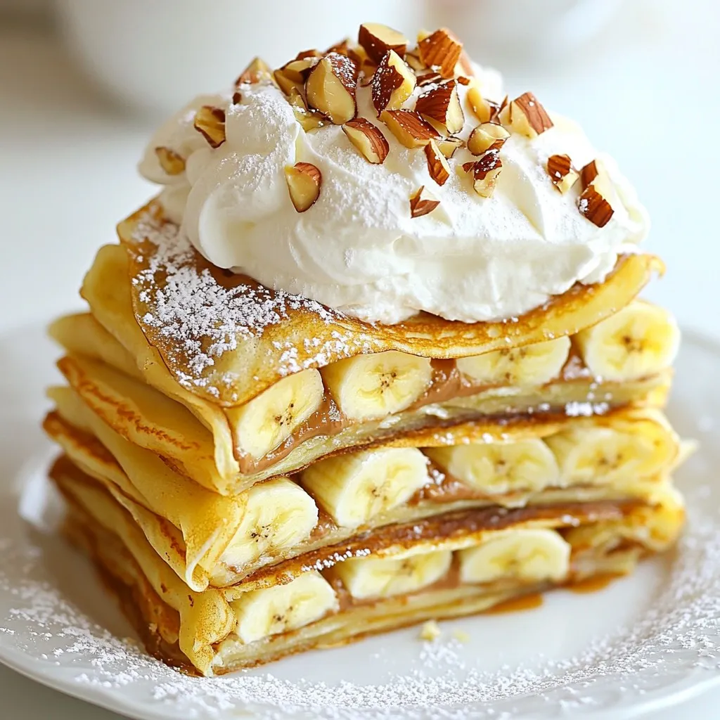 Banana Nutella Crepe Cake Delightful and Easy Treat