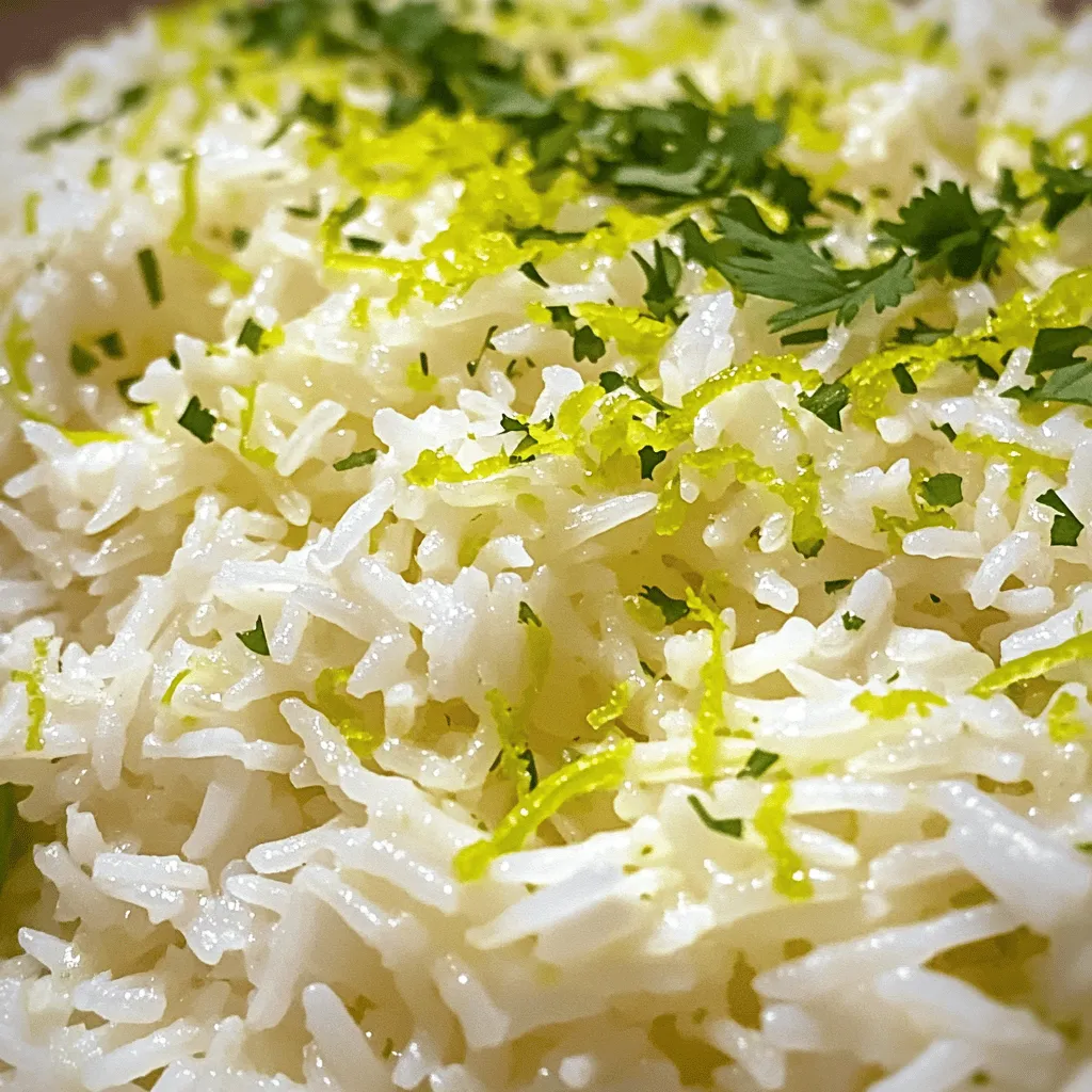 Coconut Lime Rice Flavorful and Easy Side Dish