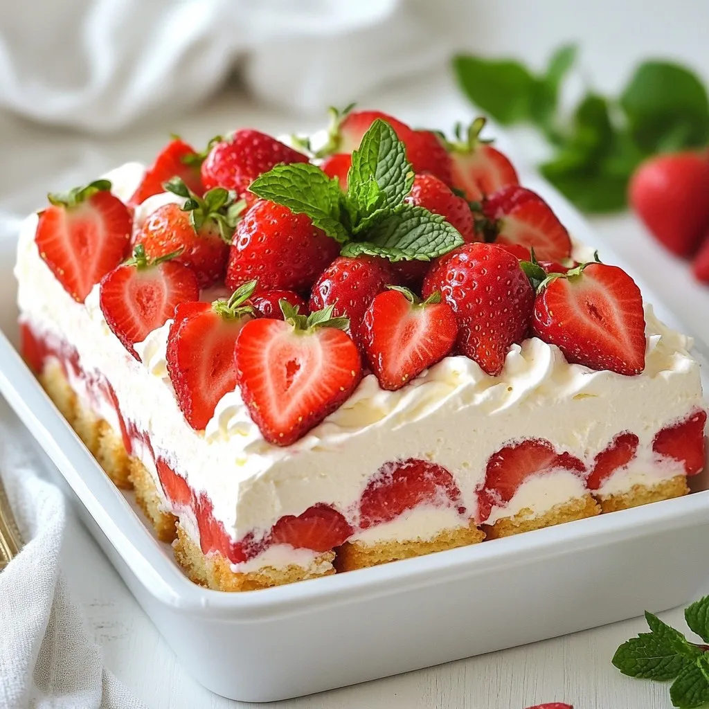 Strawberry Shortcake Icebox Cake Delightful and Easy