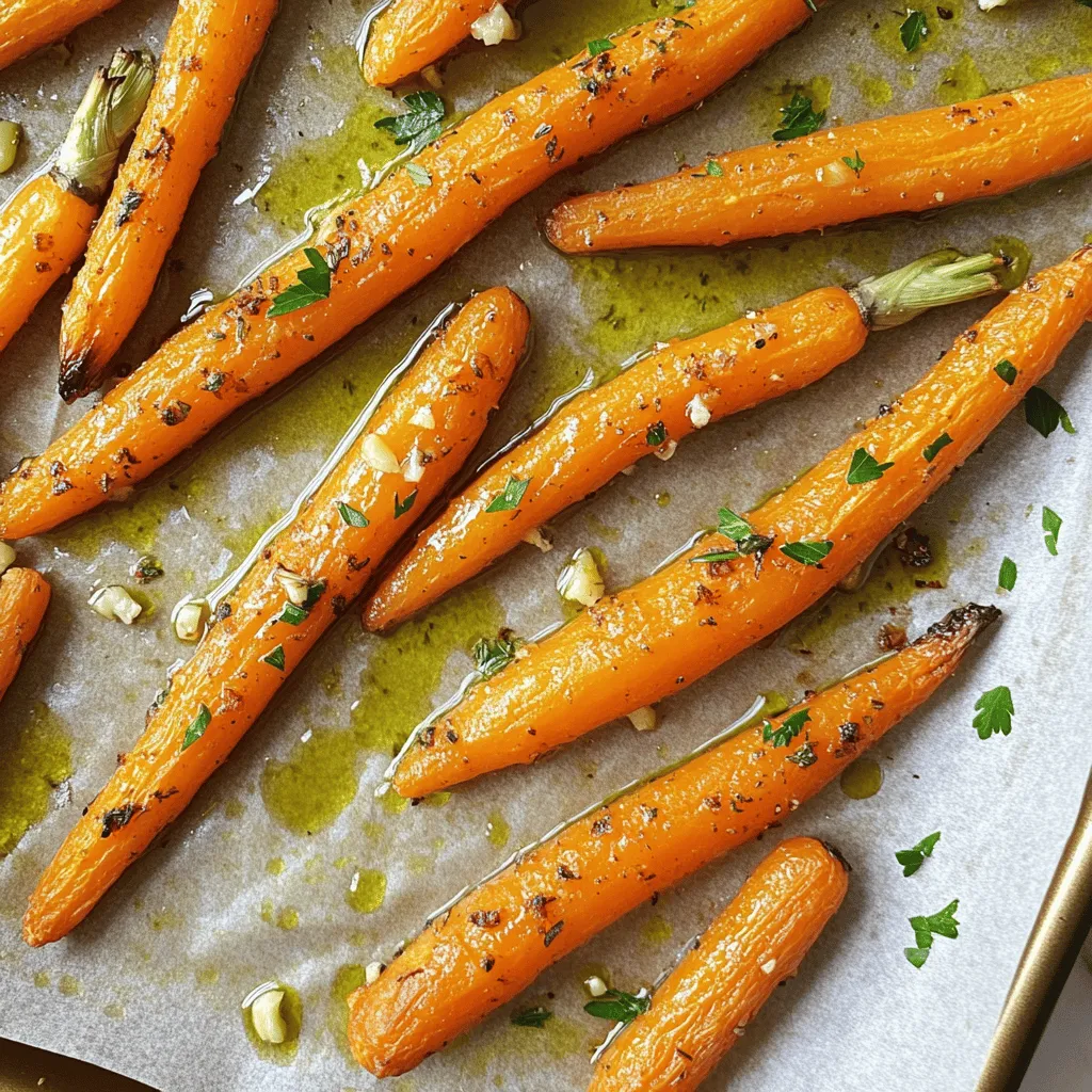 Garlic Herb Roasted Carrots Tasty and Simple Dish