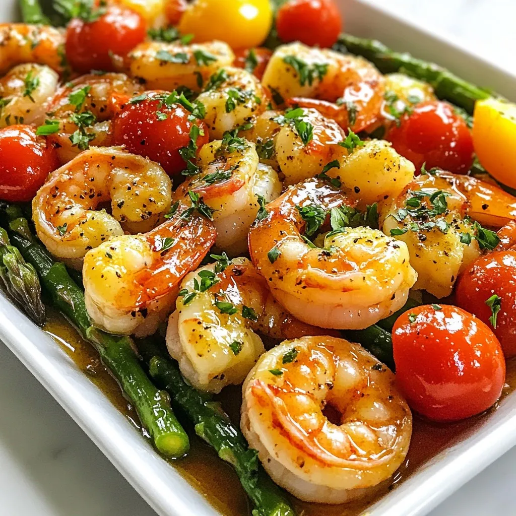 Sheet Pan Garlic Butter Shrimp Quick and Tasty Meal