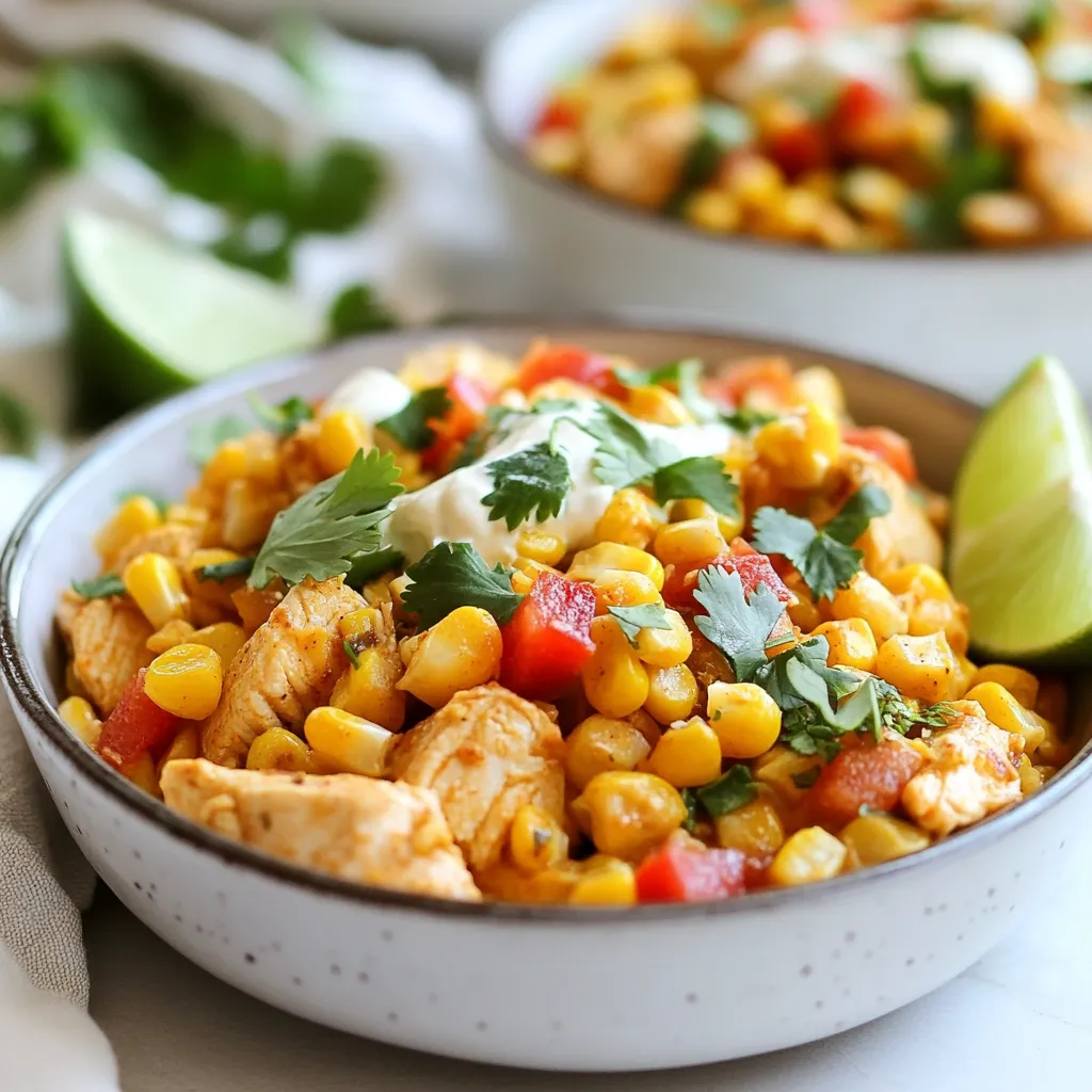 Chipotle Street Corn Chicken Skillet Easy Dinner Delight