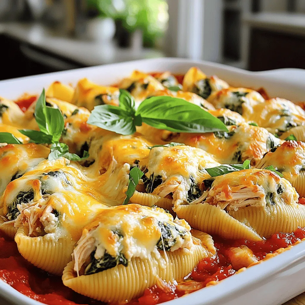 Chicken and Spinach Stuffed Shells Tasty Family Meal