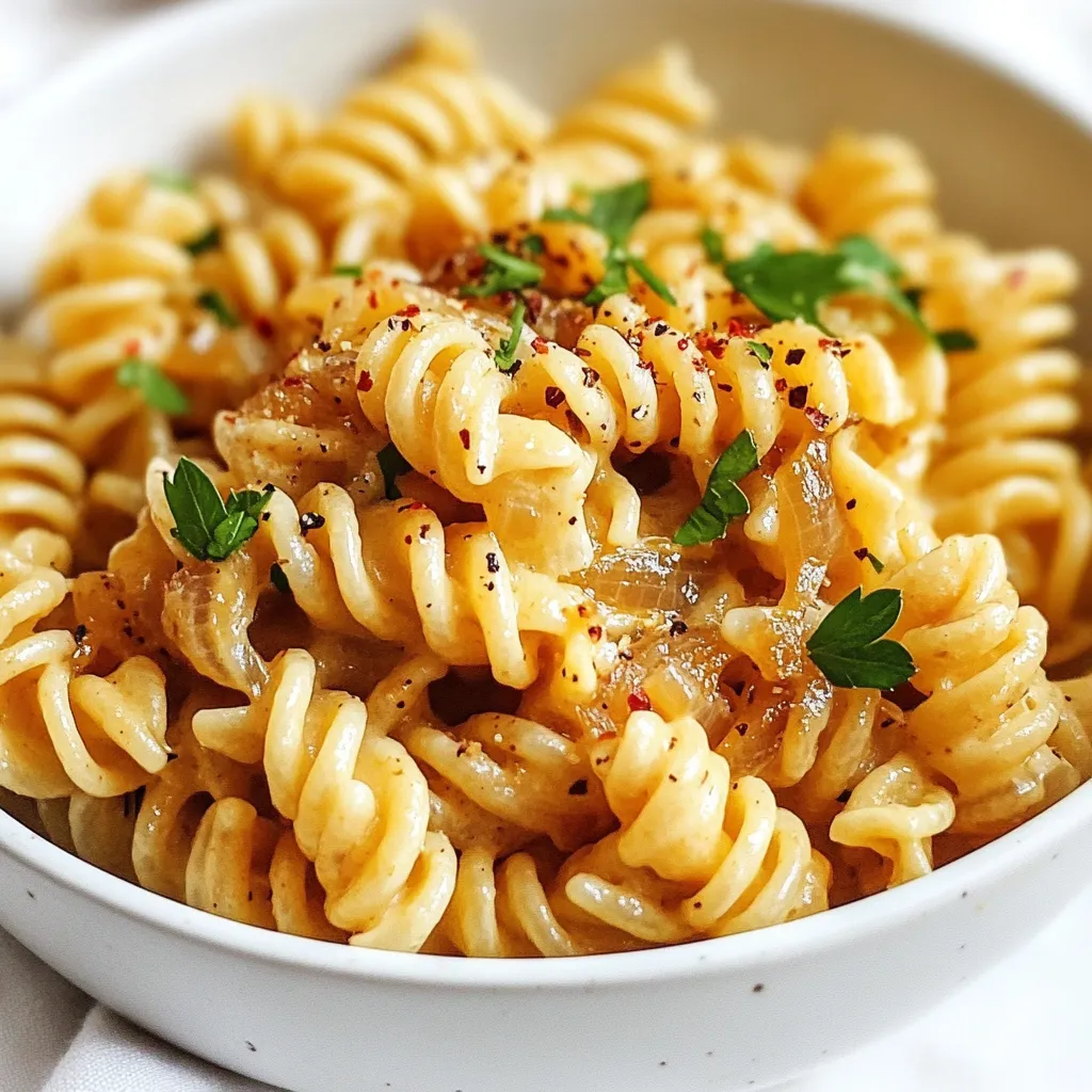 Creamy Vegan Caramelized Onion Pasta Simple Delight
