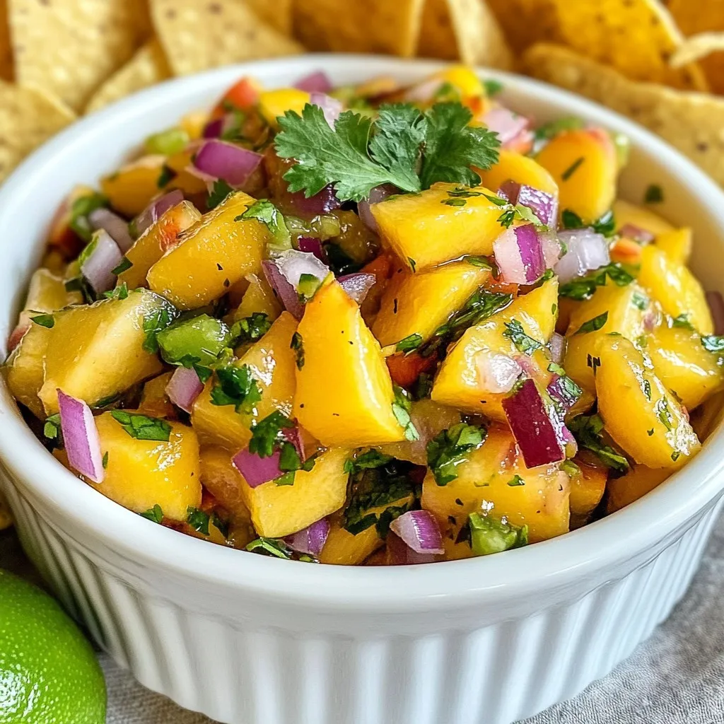 Fresh Peach Salsa Tasty and Easy Summer Recipe