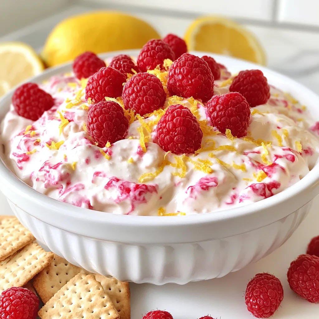 Raspberry Lemon Cheesecake Dip Simple and Creamy Delight