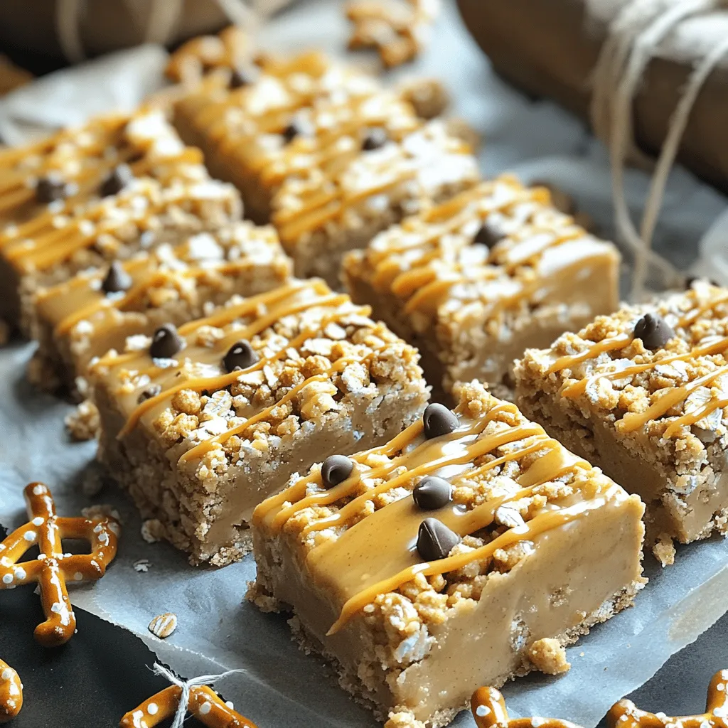 No-Bake Peanut Butter Pretzel Bars Perfectly Simple Treat