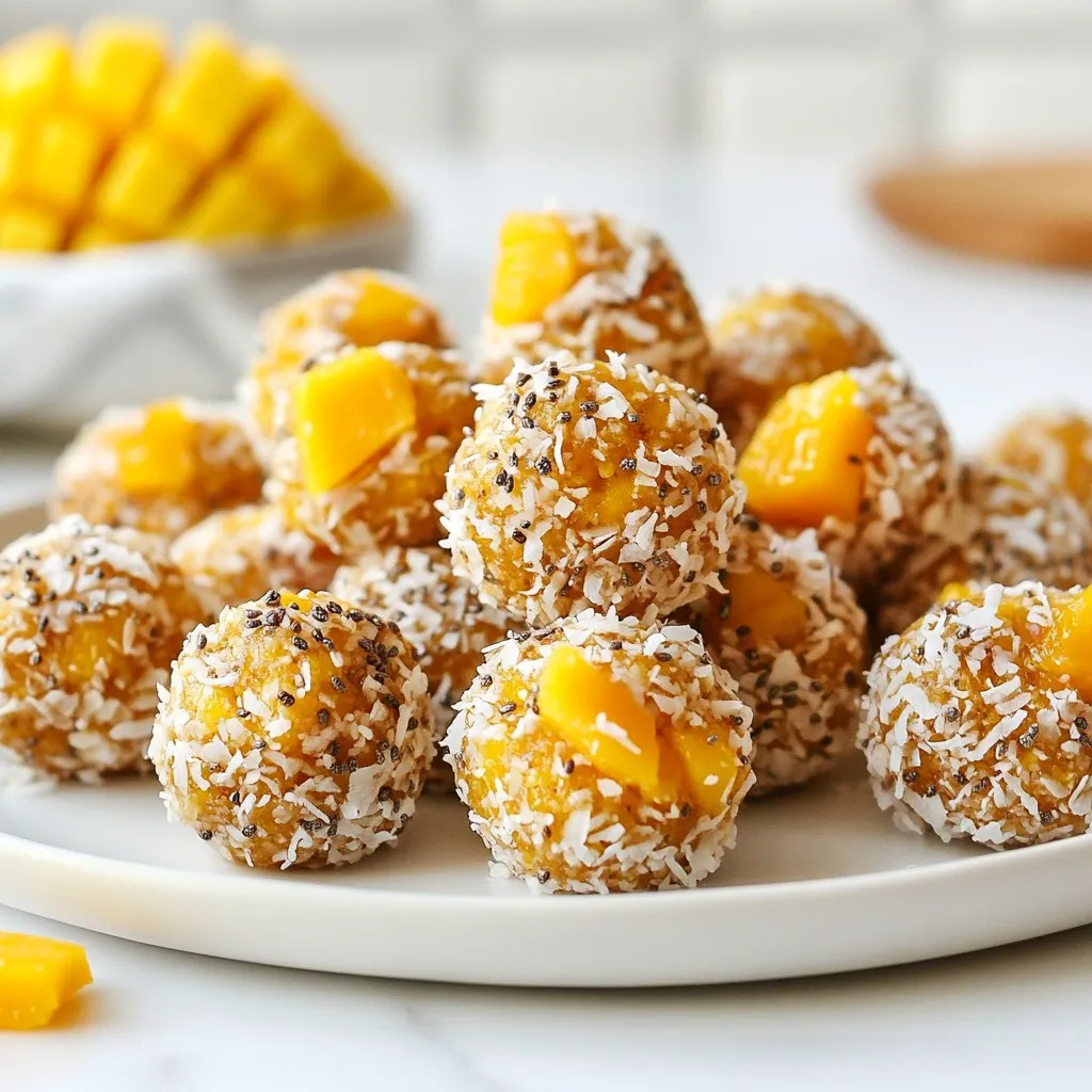 Mango Coconut Energy Bites Energizing Snack Recipe