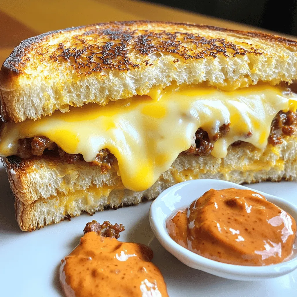 Chorizo Grilled Cheese with Chipotle Mayo Delight