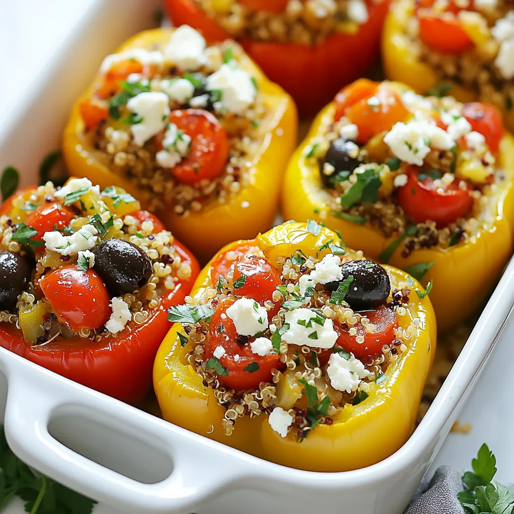 Greek Stuffed Bell Peppers Flavorful and Nutritious Dish