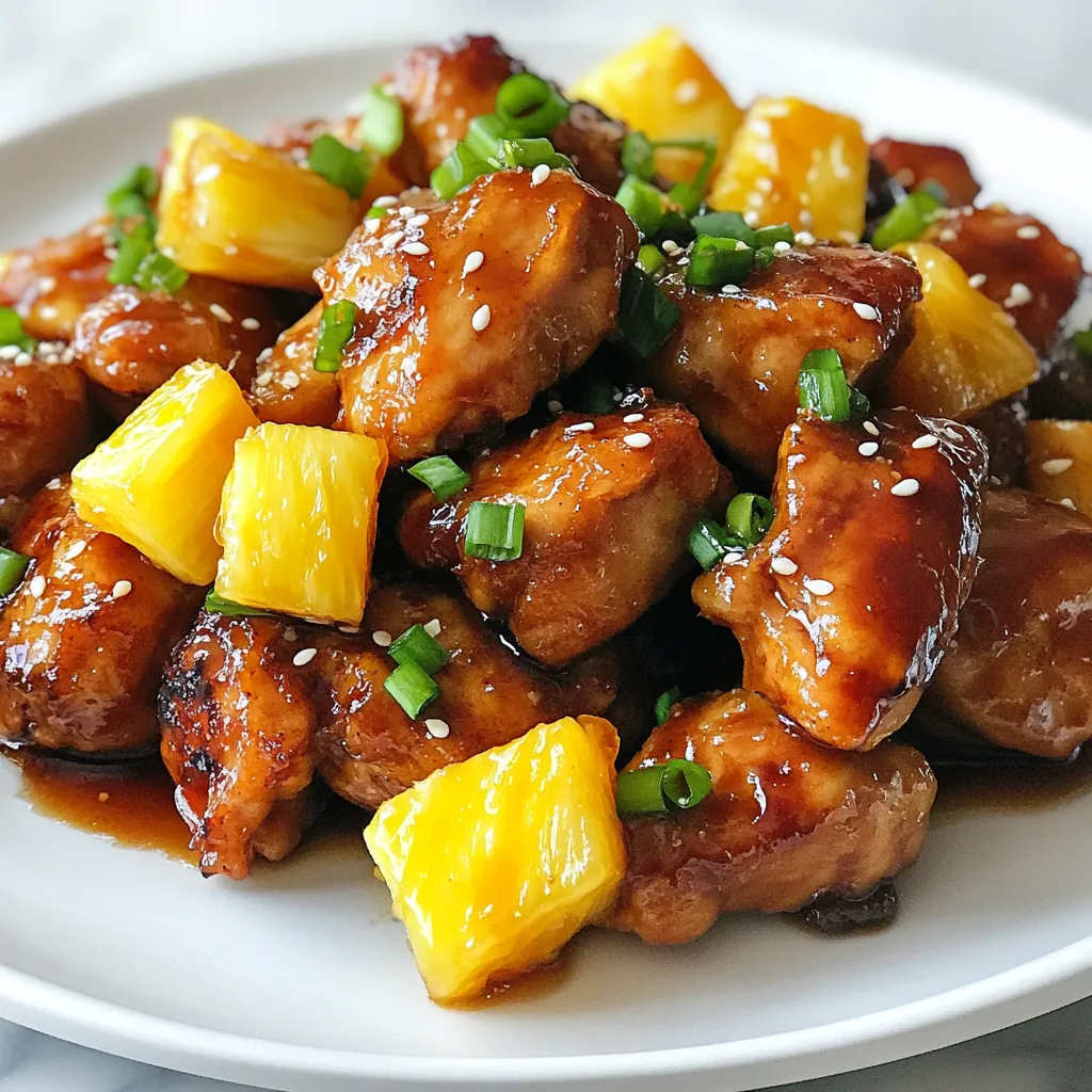 Pineapple Bourbon Chicken Flavorful Easy Dinner Recipe