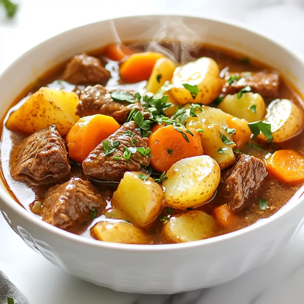 Comforting Crockpot Beef Stew Hearty Dinner Delight