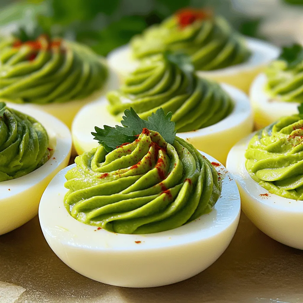 Avocado Deviled Eggs Flavorful and Healthy Snack