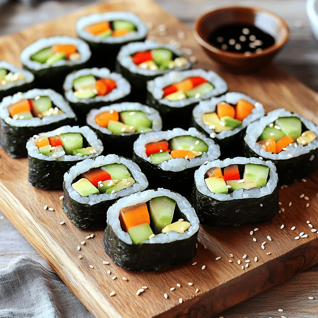 Easy Veggie Sushi Rolls Healthy and Simple Recipe
