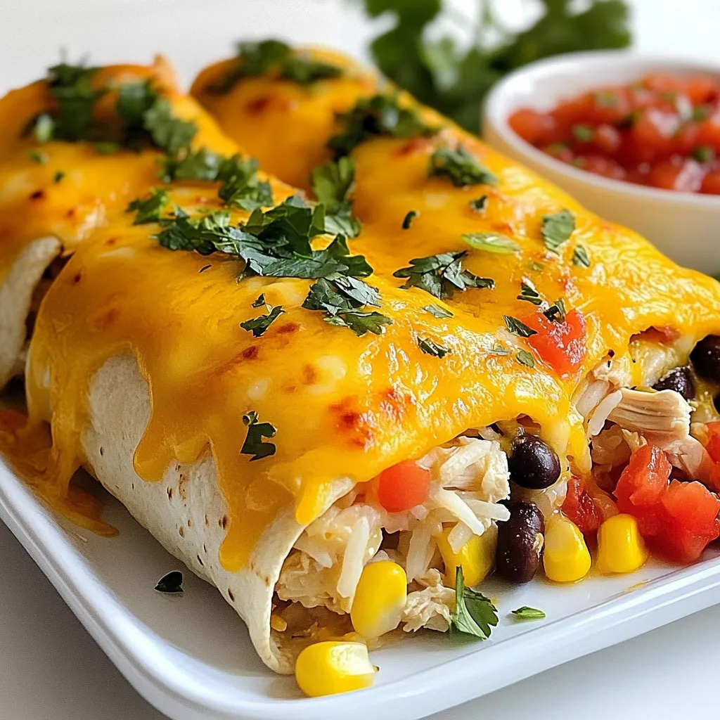 Cheesy Chicken Burritos Delicious and Easy Recipe