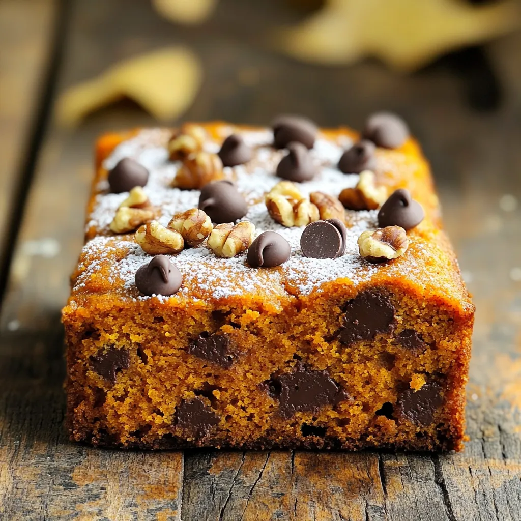 Pumpkin Chocolate Chip Snack Cake Delightful and Easy