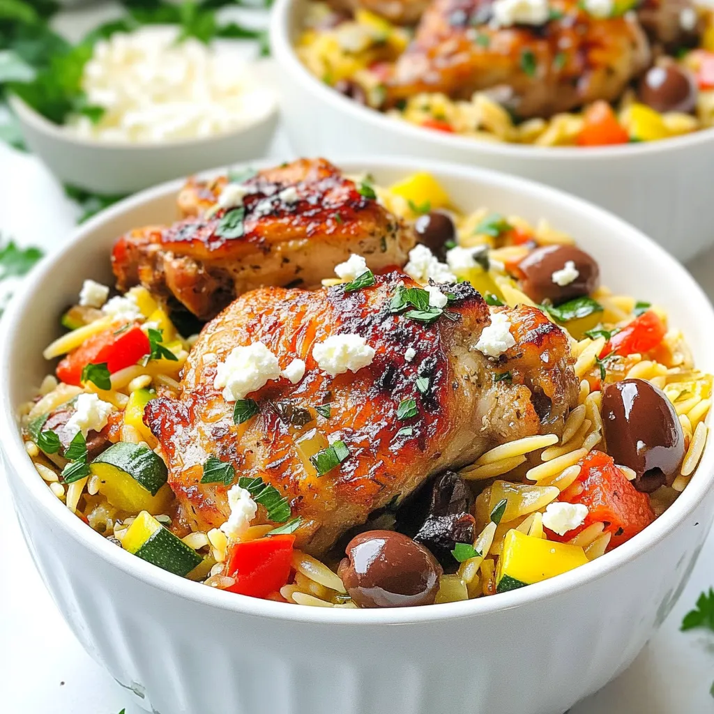 One Pot Greek Chicken Orzo Flavorful and Easy Meal