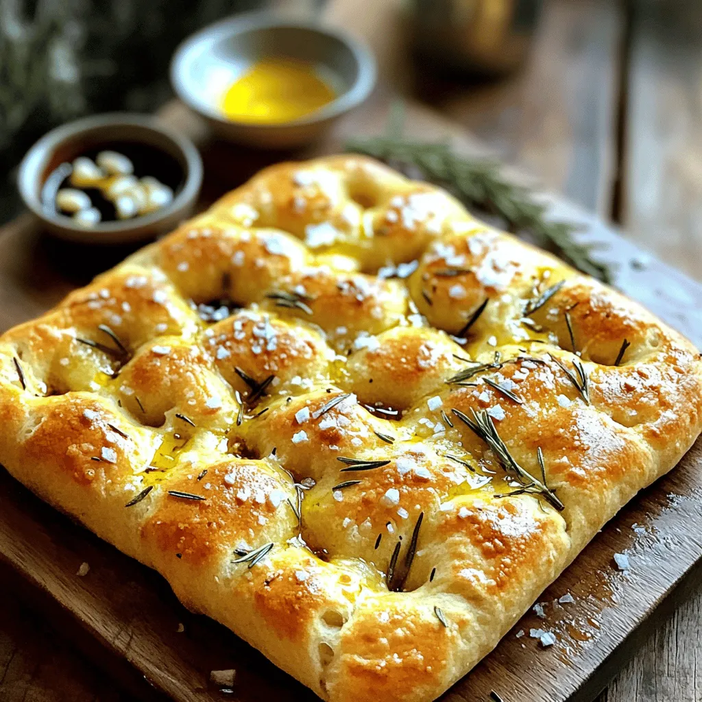 Garlic Rosemary Focaccia Flavorful Home-Baked Bread