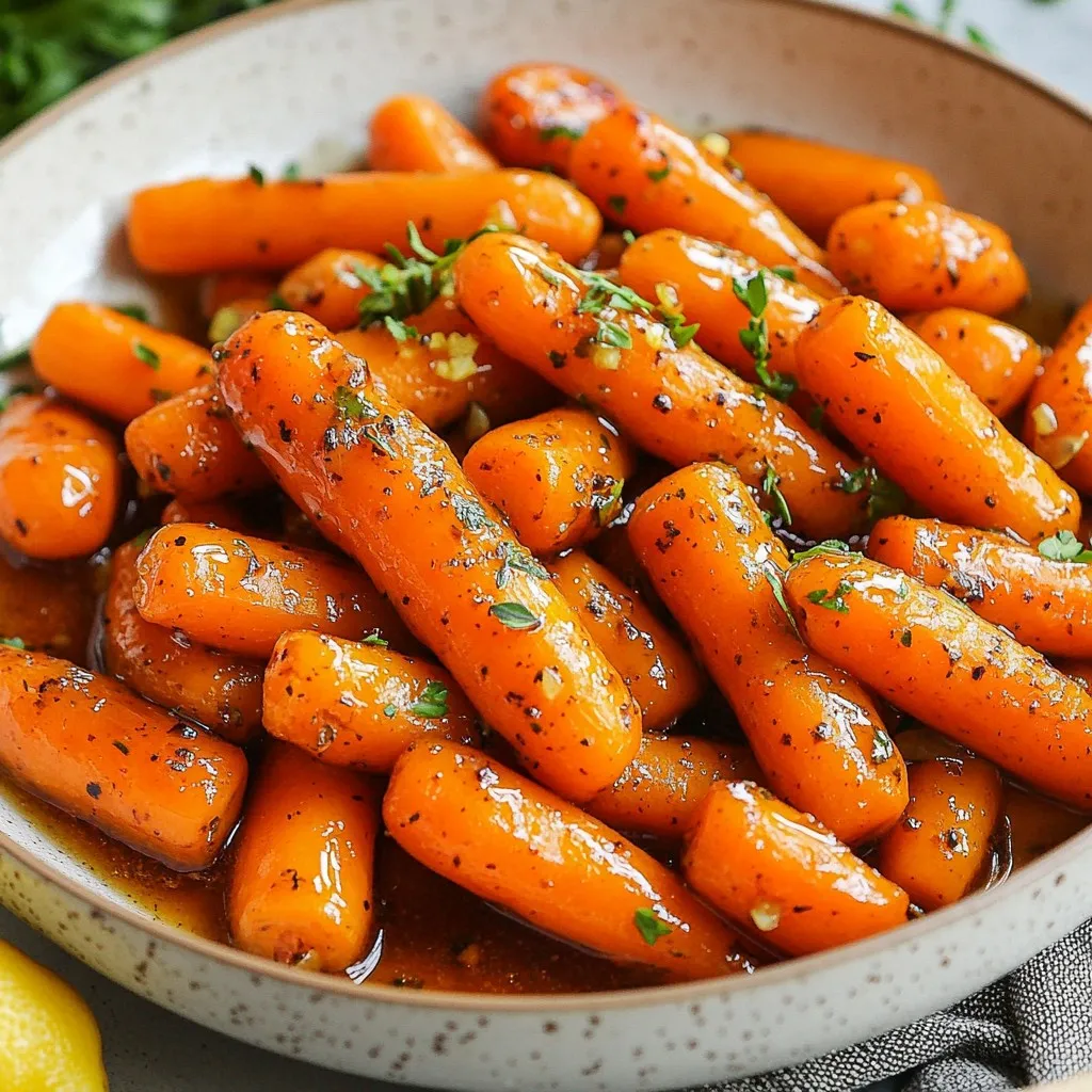 Honey Garlic Glazed Carrots Flavorful Side Dish Recipe