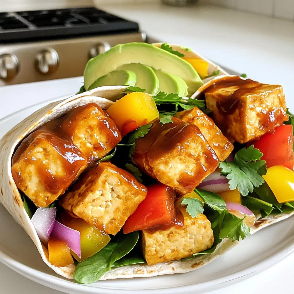 Sheet Pan Smoky BBQ Tofu Wraps Easy and Tasty Meal