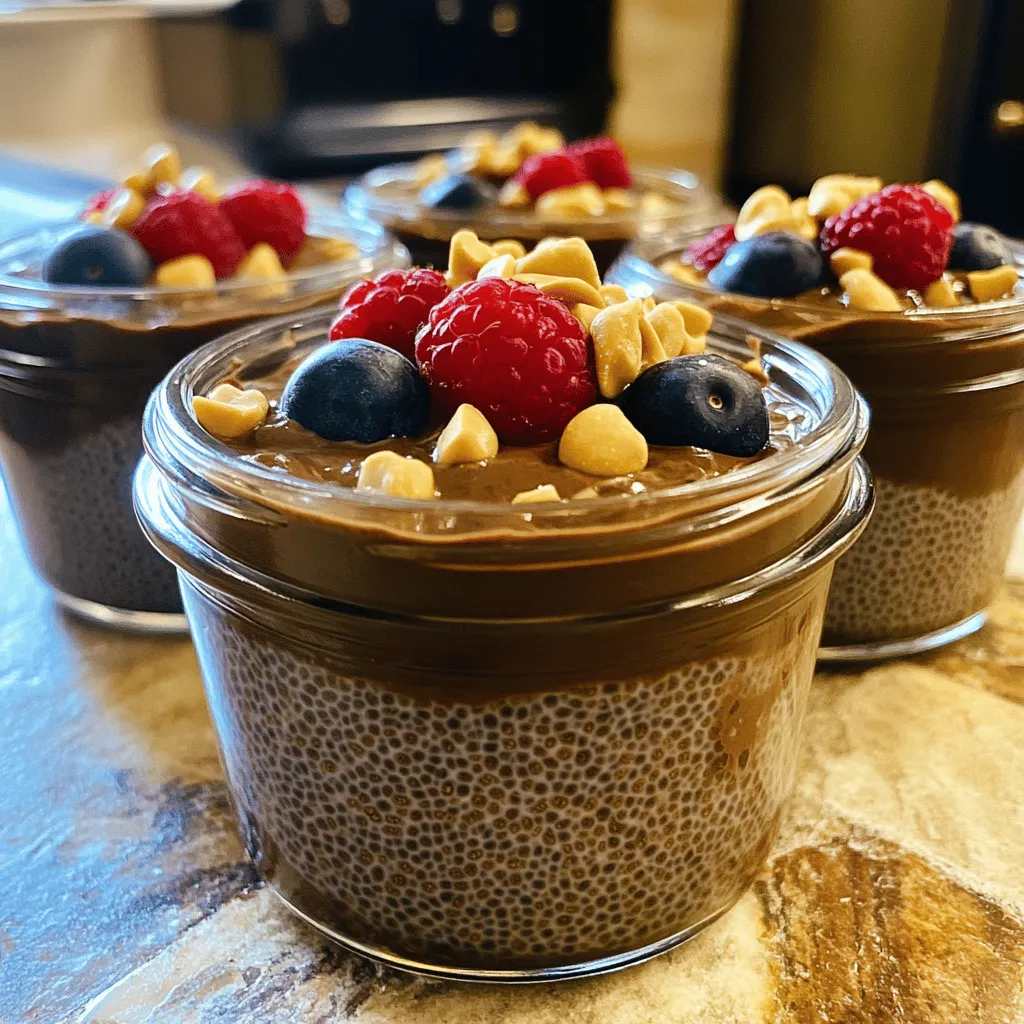 Chocolate Peanut Butter Chia Pudding Delightful Treat