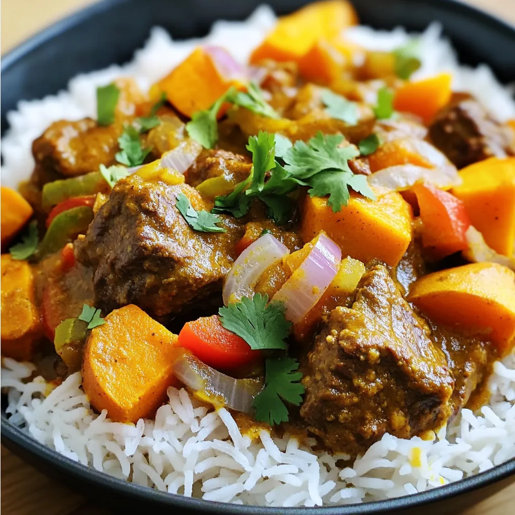 Savory Beef &#038; Sweet Potato Curry Slow Cooker Recipe