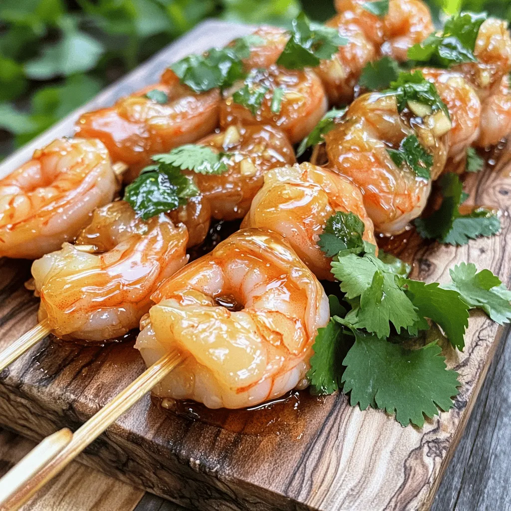 Honey Garlic Shrimp Skewers Savory and Simple Dish