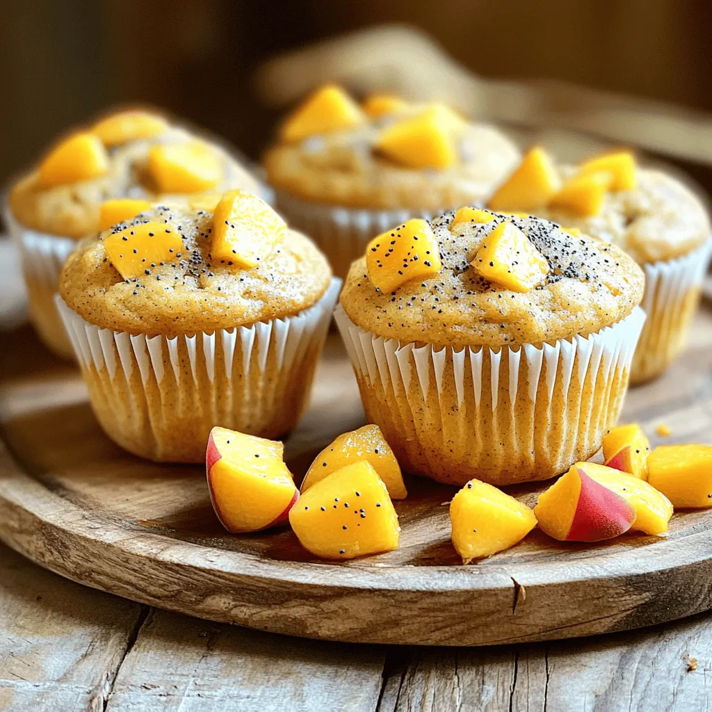 Peach Poppy Seed Muffins Fresh and Fluffy Recipe