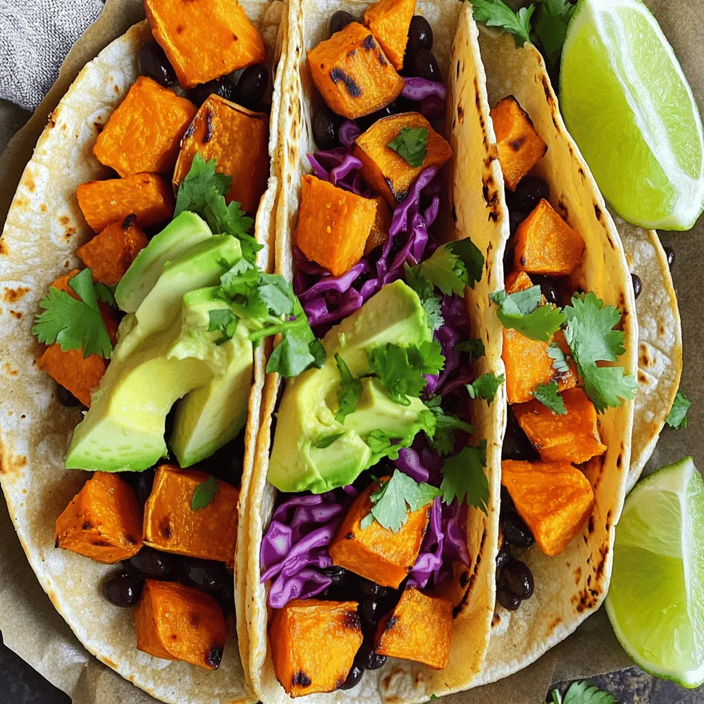Savory Sweet Potato Black Bean Tacos Easy Recipe