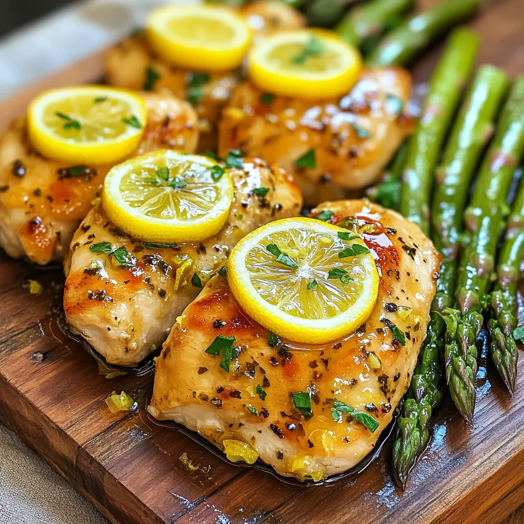 Sheet Pan Lemon Garlic Chicken Asparagus Delight