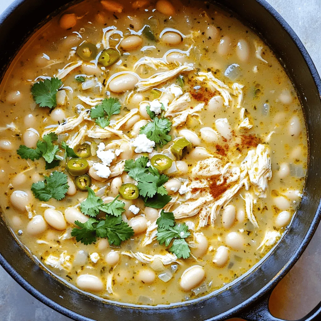 Creamy White Chicken Chili Comforting and Simple Dish