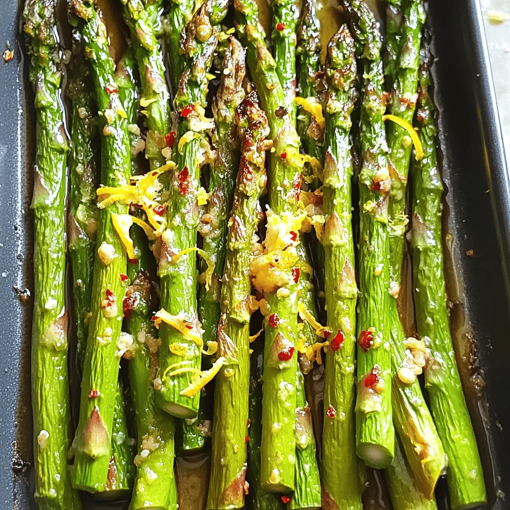 Lemon Garlic Roasted Asparagus Fresh and Flavorful Dish