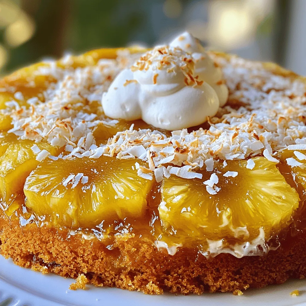 Delightful Pineapple Coconut Upside Down Cake Recipe