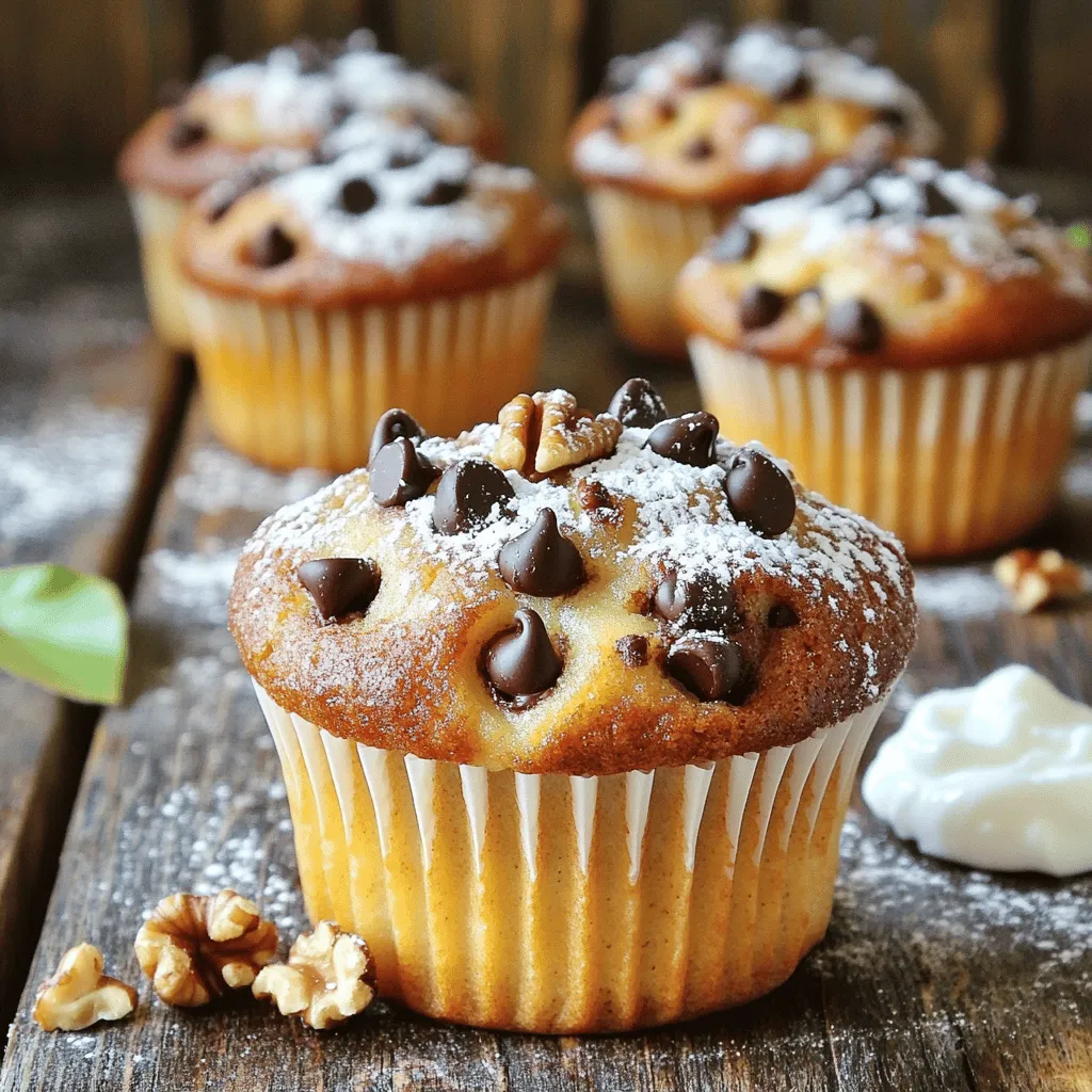 Chocolate Chip Banana Muffins Simple and Tasty Snack