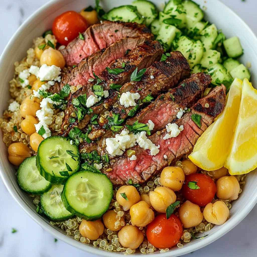 Mediterranean Steak Bowls Flavorful and Easy Recipe