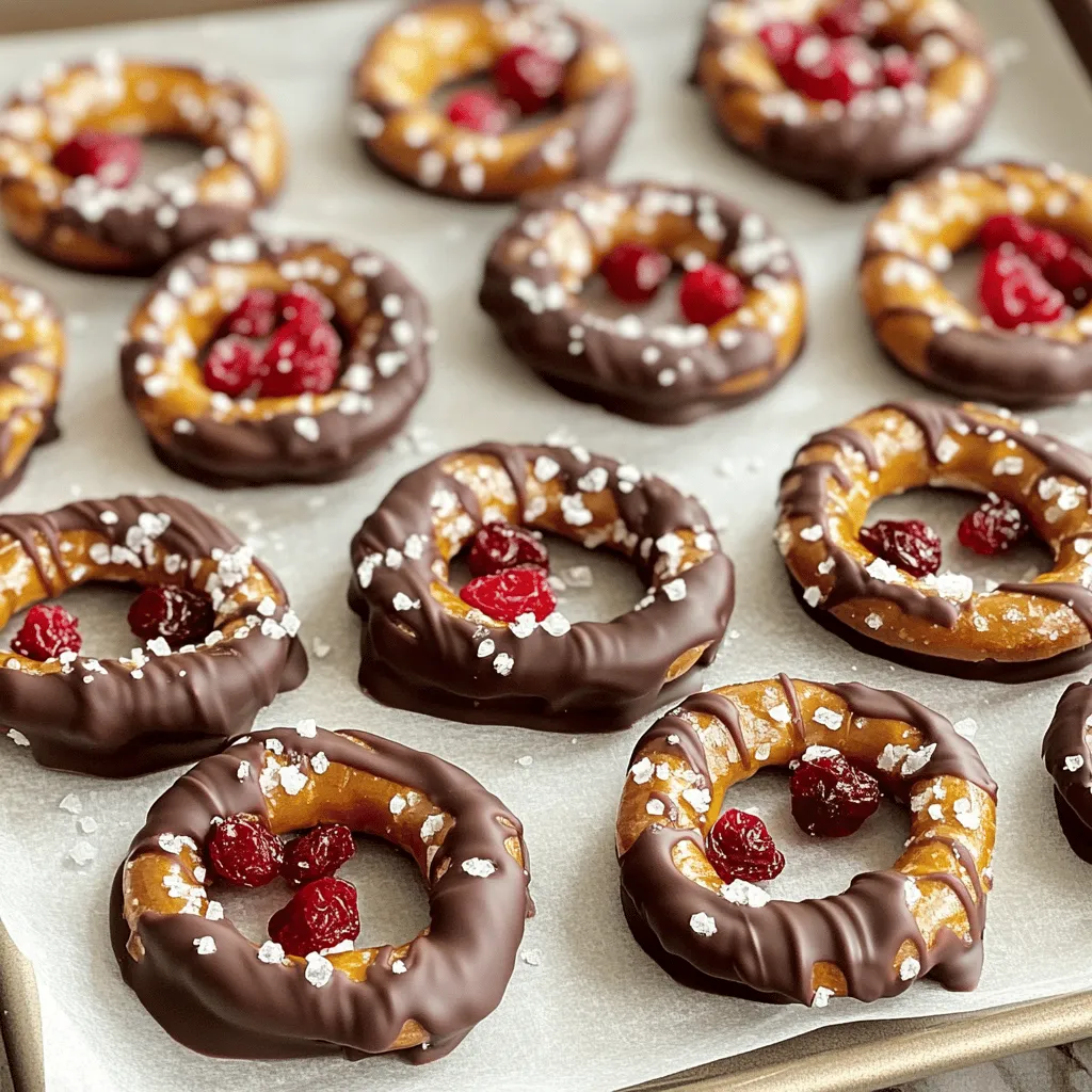 Cherry Chocolate Covered Pretzels Tasty Treat Recipe