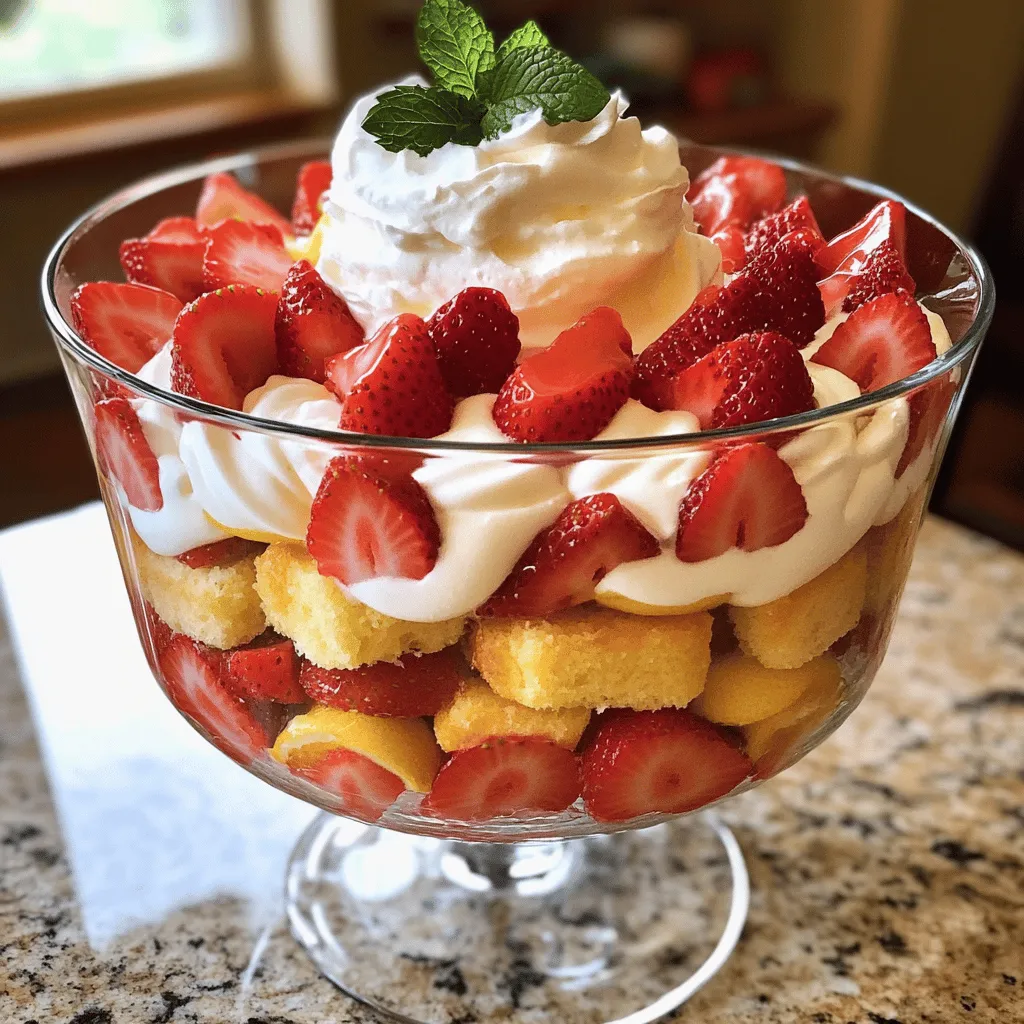 Strawberry Shortcake Trifle Delicious and Easy Recipe