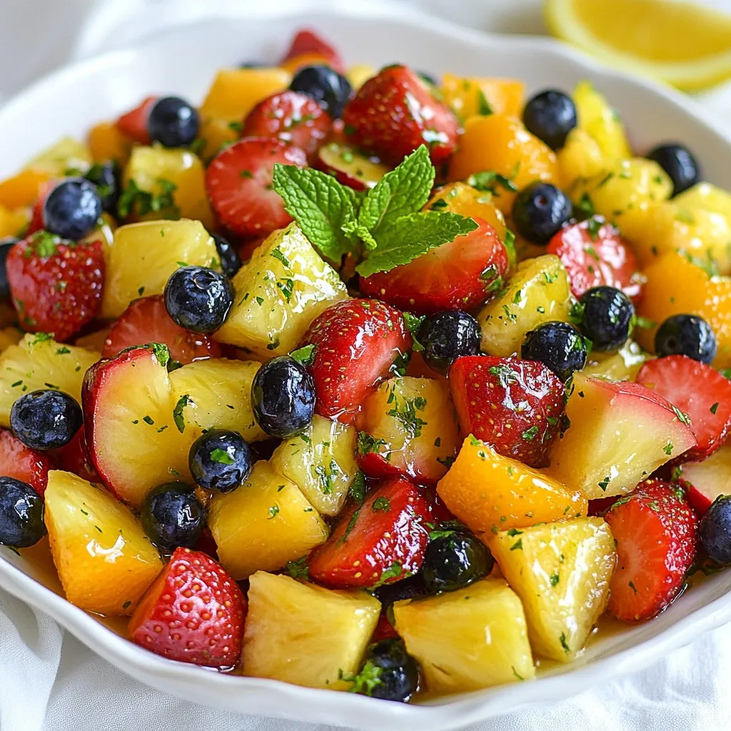 Honey Lime Fruit Salad Refreshing and Easy Recipe