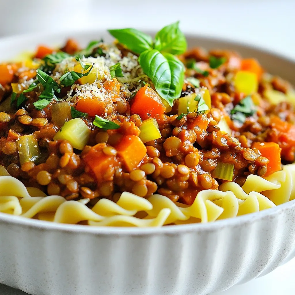 Vegan Lentil Bolognese Flavorful and Hearty Meal