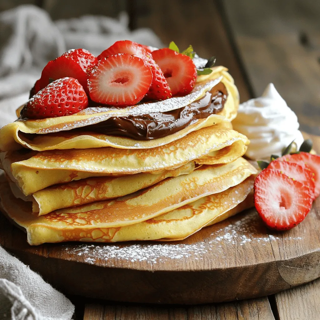 Strawberry Nutella Crepes Simple and Delicious Recipe