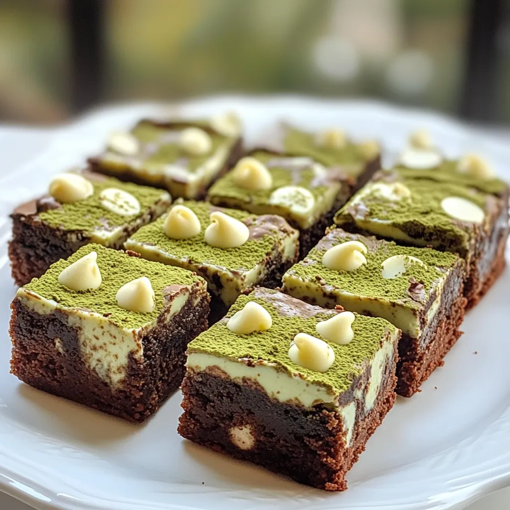 Indulgent Matcha White Chocolate Brownies Recipe