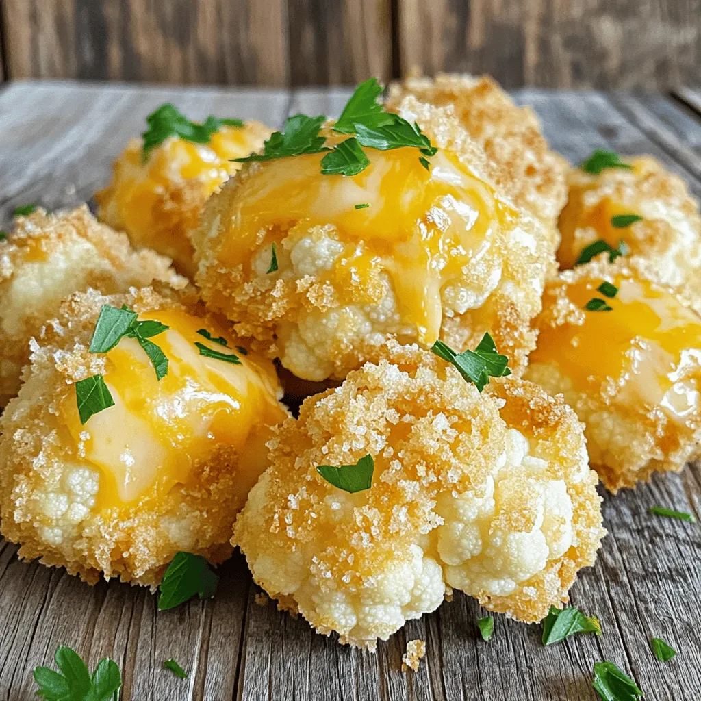 Cheddar Cauliflower Bites Air Fryer Crunchy Treat