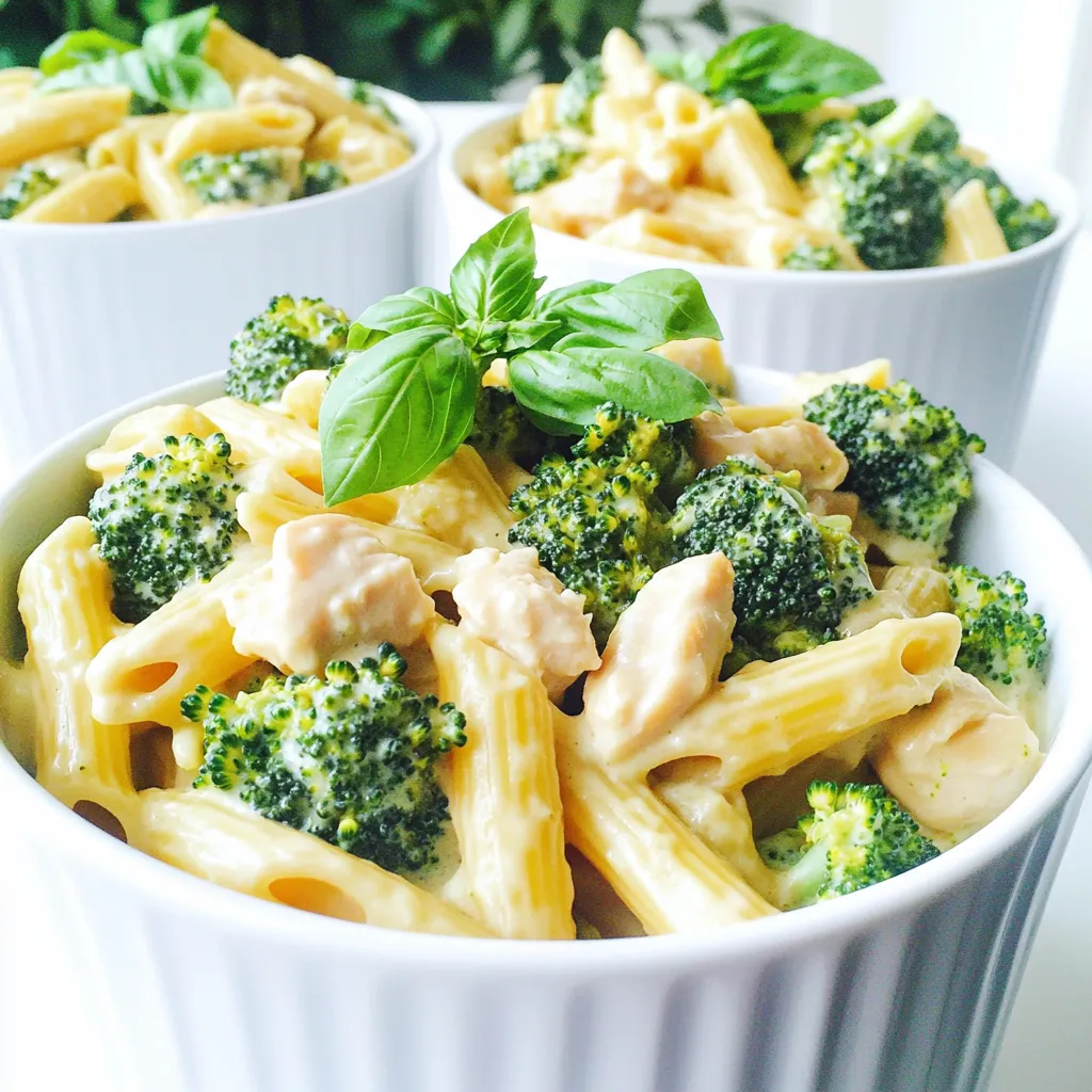 Creamy Broccoli Chicken Pasta Flavorful Dinner Recipe