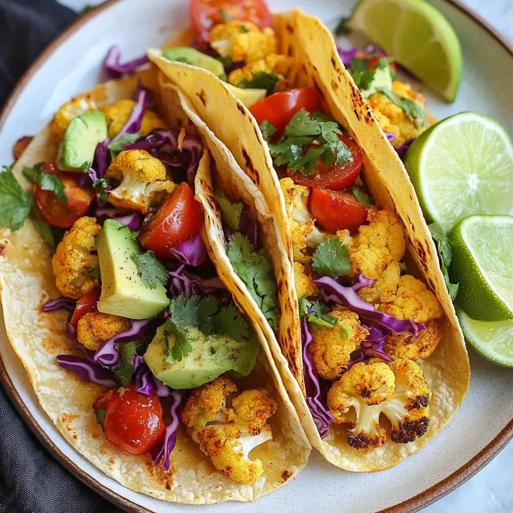 Roasted Cauliflower Tacos Flavorful and Simple Meal