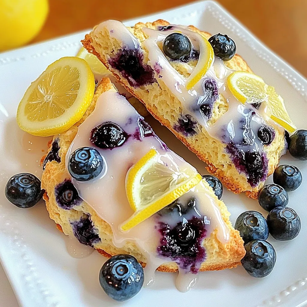 Lemon Blueberry Scones Bakery-Style Easy and Delicious
