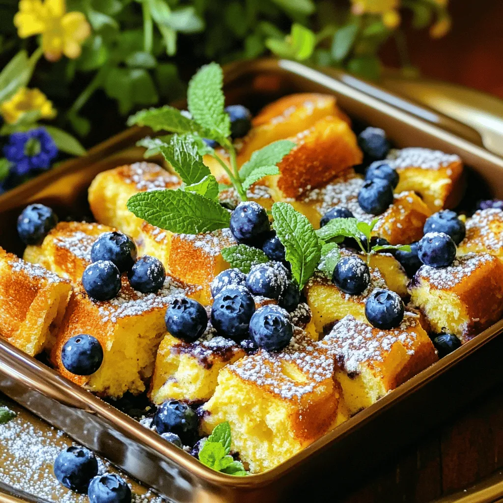 Blueberry French Toast Casserole Irresistible Delight