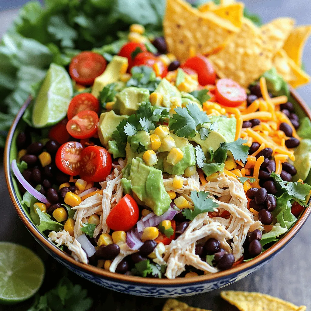 Easy Chicken Taco Salad Simple and Quick Meal