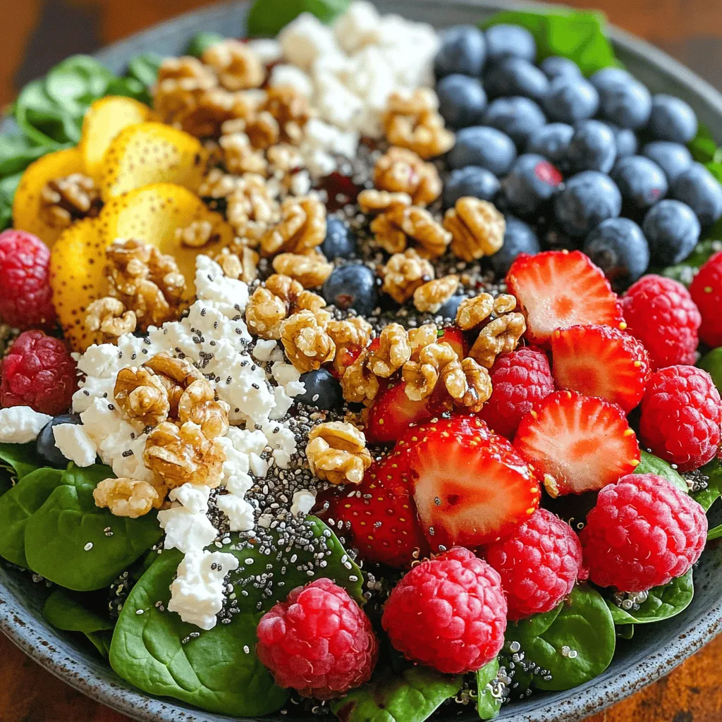 Berry Spinach Power Salad for a Healthy Boost